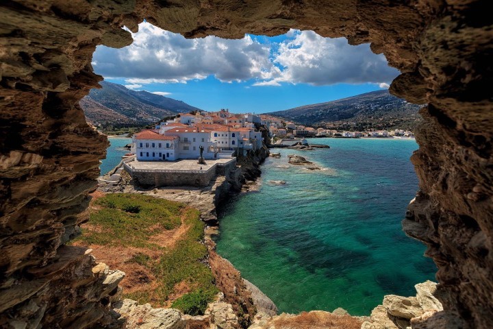 Hora Of Andros View By Day